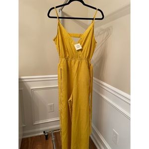 V-Neck Cut out Jumpsuit